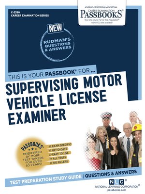 cover image of Supervising Motor Vehicle License Examiner